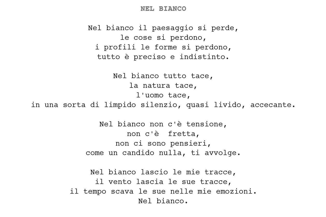 nel bianco - 2013